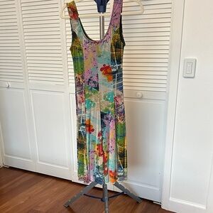 Viviana Multicolor Artistic Midi Dress